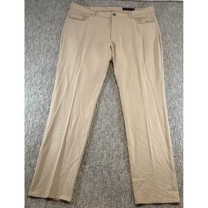 Dunning Pants Mens 38x32* Beige Golf Lightweight Stretch Performance Pockets